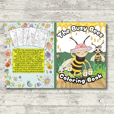 Busy Bees Colouring book