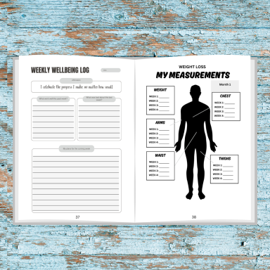 Weekly wellbeing log and My Measurements page