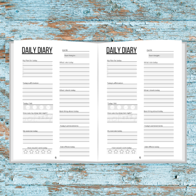 Daily diary pages