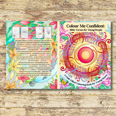 Bible verses colouring book, Colour me Confident Colouring book