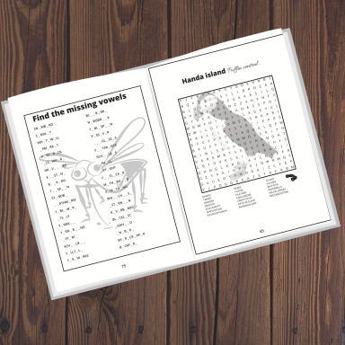 Missing vowels and Word searches