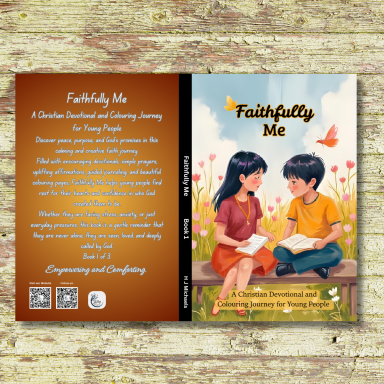 Faithfully Me: Book 1, Devotional, teens, anxiety, colouring journal